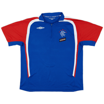 2006-07 Rangers Umbro 1/4 Zip Training Polo - 9/10 - (XL)