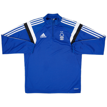 2014-15 Nottingham Forest adidas 1/4 Zip Sweat Top - 6/10 - (M)