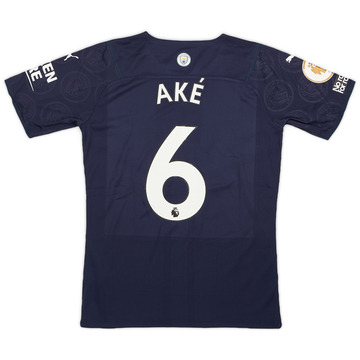 2021-22 Manchester City Match Issue Third Shirt Aké #6