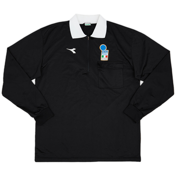 1990s Italy FIGC Diadora Referee L/S Shirt - 8/10 - (XXL)