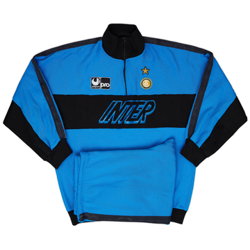 1990-91 Inter Milan Uhlsport Tracksuit - 8/10 - (L)