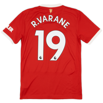 2021-22 Manchester United Home Shirt R. Varane #19 - 9/10 - (S)