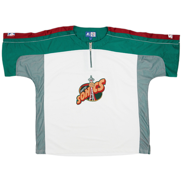 1995-99 Seattle Supersonics Starter Shooting Shirt - 7/10 - (XL)