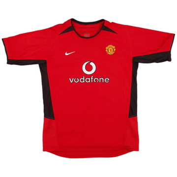 2002-04 Manchester United Home Shirt - 9/10 - (XL.Boys)