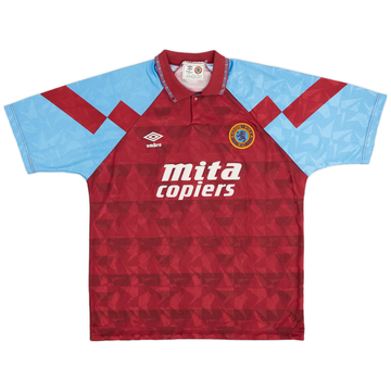 1990-92 Aston Villa Home Shirt - 8/10 - (XL)