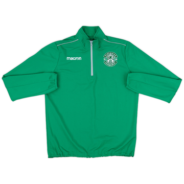 2017-18 Hibernian Macron 1/4 Zip Drill Top - 6/10 - (S)