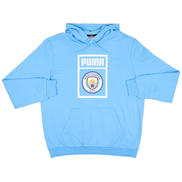 2019-20 Manchester City Puma Hooded Sweat Top - 9/10 - (XL)