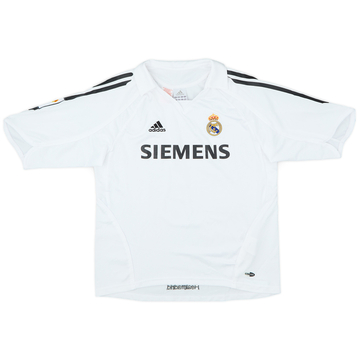 2005-06 Real Madrid Home Shirt - 8/10 - (M.Boys)