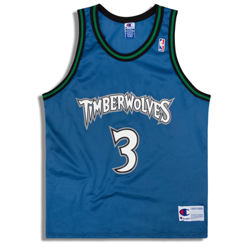 1996-99 Minnesota Timberwolves Marbury #3 Champion Jersey (Away) XL