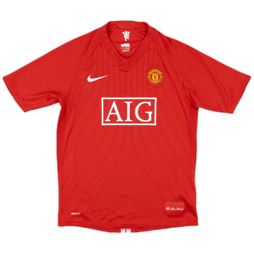 2007-09 Manchester United Home Shirt - 7/10 - (XL.Boys)