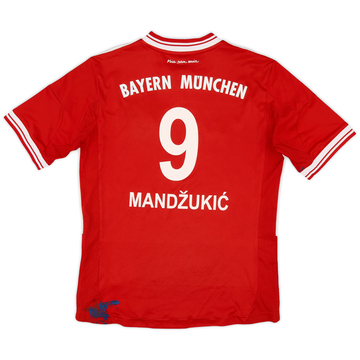 2013-14 Bayern Munich Home Shirt Mandzukic #9 - 5/10 - (M.Boys)