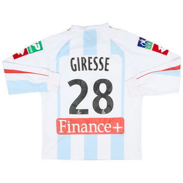 2007-08 Amiens Match Issue Home L/S Shirt Giresse #28