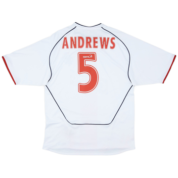 2005-06 Rangers Away Shirt Andrews #5 - 6/10 - (M)
