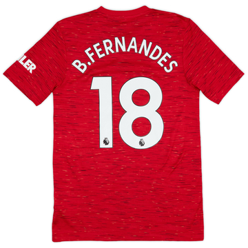 2020-21 Manchester United Home Shirt B.Fernandes #18 - 9/10 - (S)