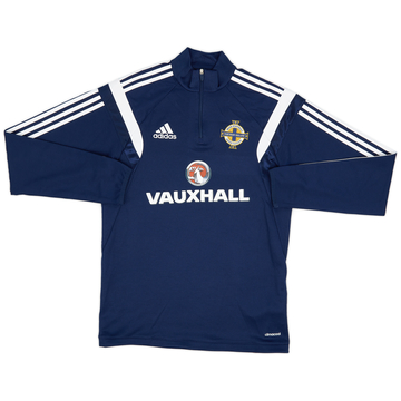 2015-16 Northern Ireland adidas 1/4 Zip Top - 9/10 - (S)