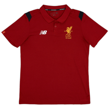 2017-18 Liverpool New Balance Polo Shirt - 9/10 - (M)