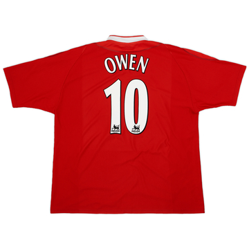 2002-04 Liverpool Home Shirt Owen #10 - 8/10 - (XXL)
