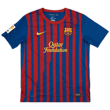 2011-12 Barcelona Home Shirt - 8/10 - (L.Boys)