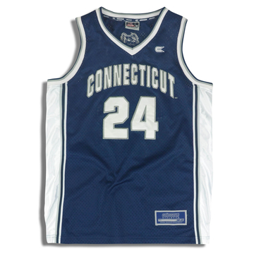 1990s Uconn Huskies #24 Colosseum Jersey (Away) M
