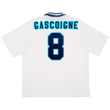 1995-97 England Home Shirt Gascoigne #8 - 6/10 - (XXL)