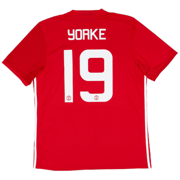 2016-17 Manchester United Home Shirt Yorke #19 - 9/10 - (L)