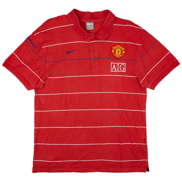 2008-09 Manchester United Nike Polo Shirt - 8/10 - (XXL)
