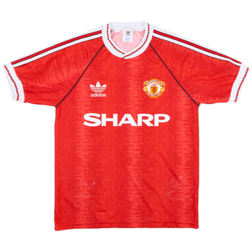 1990-92 Manchester United Home Shirt - 6/10 - (S)