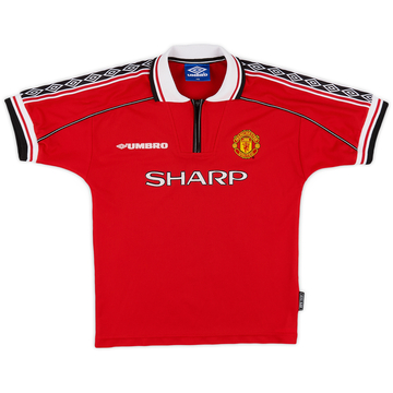 1998-00 Manchester United Home Shirt - 8/10 - (M.Boys)