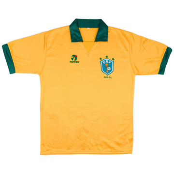 1990 Brazil Home Shirt - 8/10 - (L)