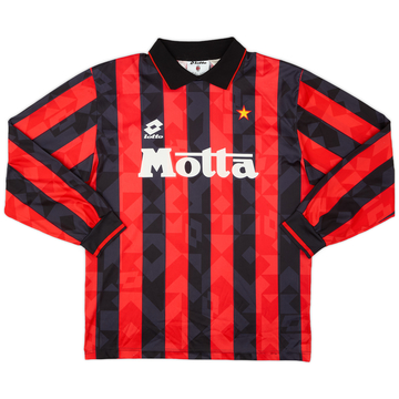 1993-94 AC Milan Home L/S Shirt - 8/10 - (M)