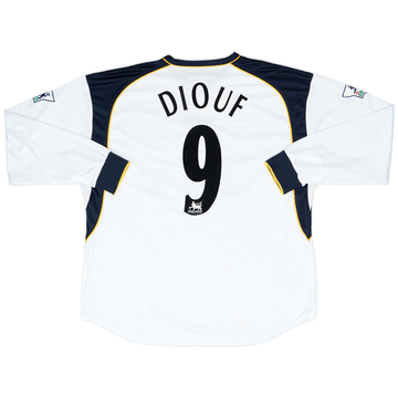 2002-03 Liverpool Match Worn Third L/S Shirt Diouf #9