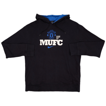 2010-11 Manchester United Nike Hooded Sweat Top - 7/10 - (XL)