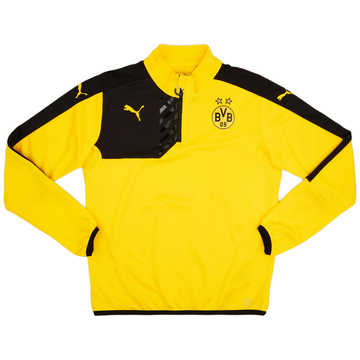 2015-16 Borussia Dortmund Puma 1/4 Zip Training Top - As New