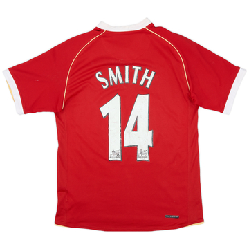 2006-07 Manchester United Home Shirt Smith #14 - 6/10 - (S)