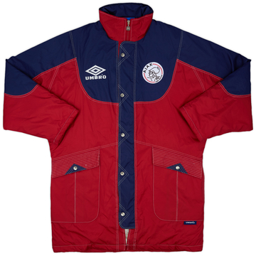 1995-96 Ajax Umbro Padded Bench Coat - 9/10 - (L)