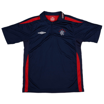 2009-10 Rangers Umbro 1/4 Zip Training Polo - 10/10 - (L)