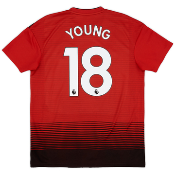 2018-19 Manchester United Home Shirt Young #18 - 9/10 - (M)