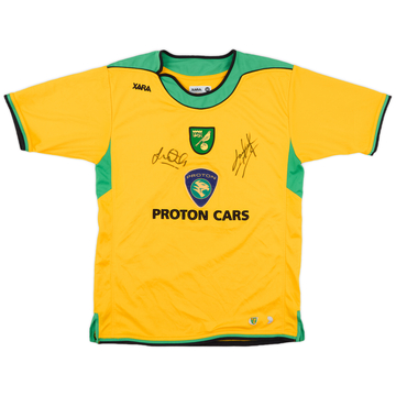 2005-06 Norwich Signed Home Shirt - 7/10 - (S)