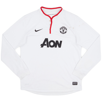2012-14 Manchester United Away L/S Shirt #9 - 6/10 - (XL.Boys)