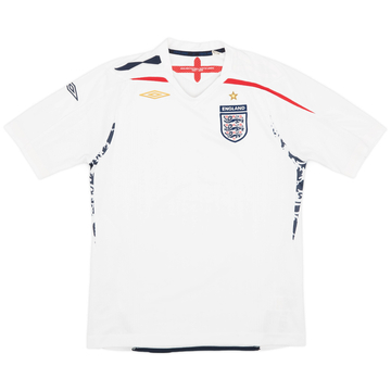 2007-09 England Home Shirt - 7/10 - (L.Boys)