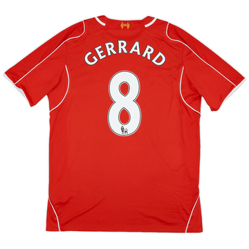 2014-15 Liverpool Home Shirt Gerrard #8 - 5/10 - (L)