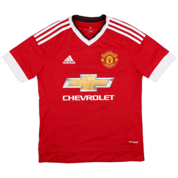 2015-16 Manchester United Home Shirt - 9/10 - (L.Boys)