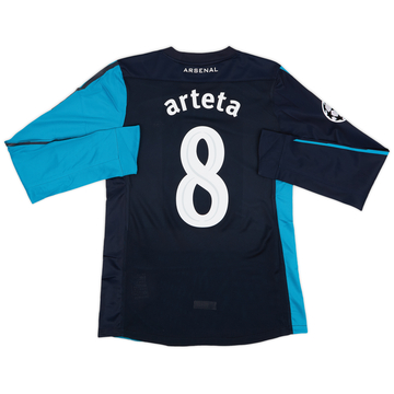 2011-12 Arsenal Player Issue Away L/S Shirt Arteta #8 (M)