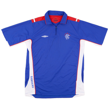 2006-07 Rangers Umbro 1/4 Zip Training Shirt - 9/10 - (L)