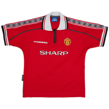 1998-00 Manchester United Home Shirt - 7/10 - (XL.Boys)