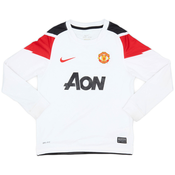2010-12 Manchester United Away L/S Shirt - 7/10 - (S.Boys)