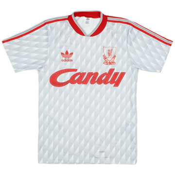 1989-91 Liverpool Away Shirt - 6/10 - (L.Boys)