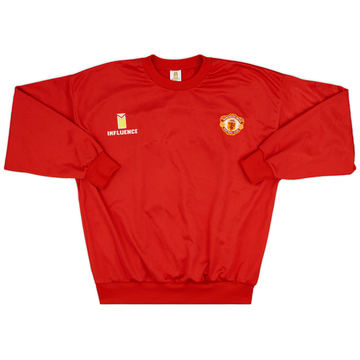 1991-92 Manchester United Influence Sweat Top - 9/10 - (L)