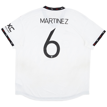 2022-23 Manchester United Authentic Away Shirt Martinez #6 - 6/10 - (XXL)
