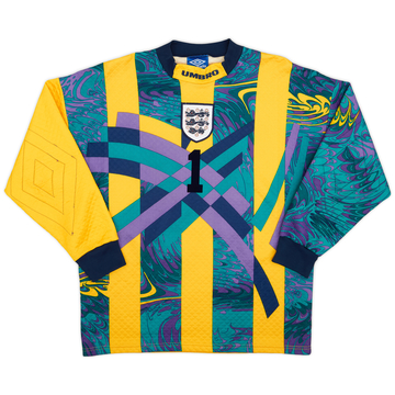 1995-96 England GK Shirt #1 - 6/10 - (M)